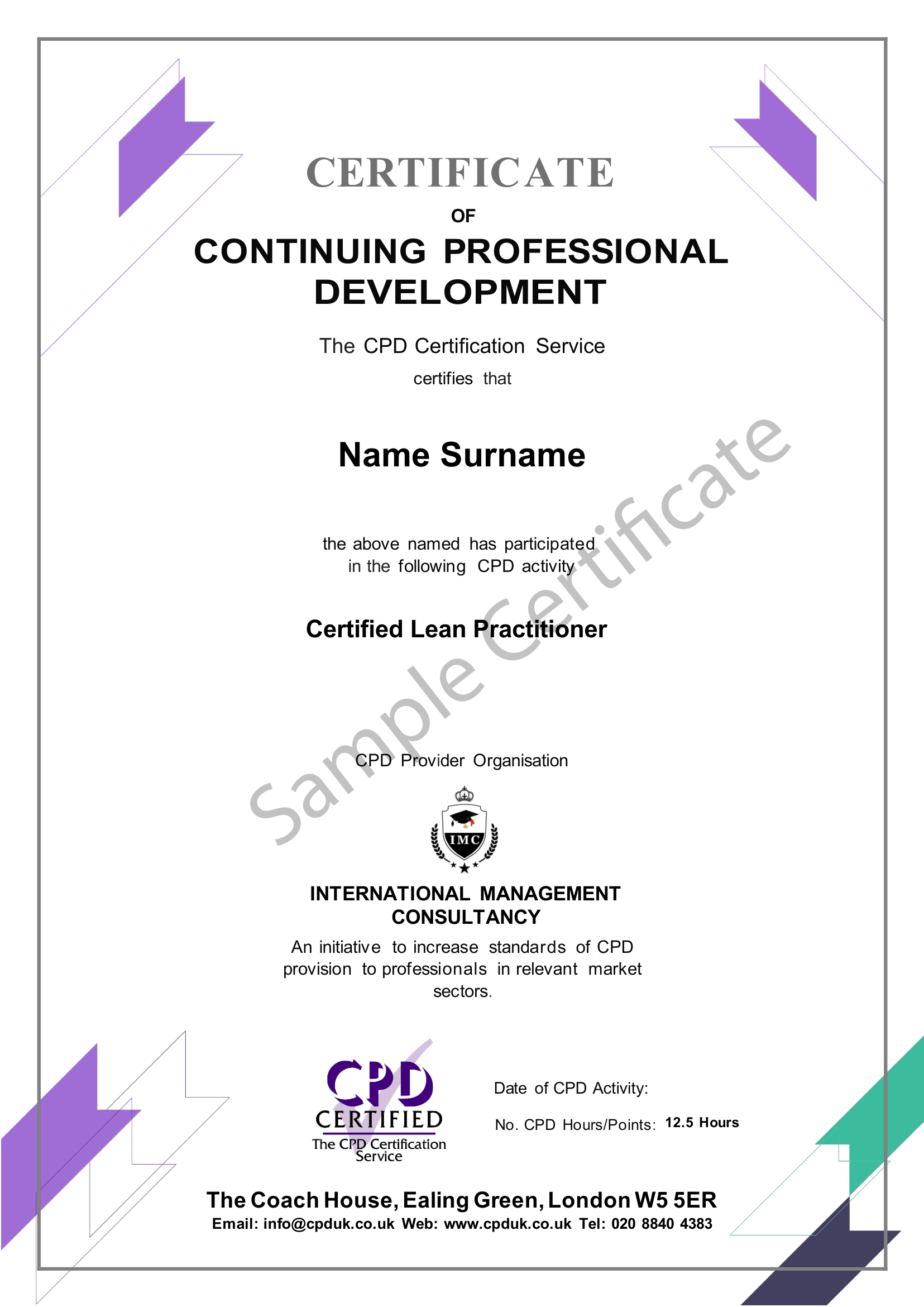 Certified Lean Practitioner (CLP) Certification | IMC Certifications UAE
